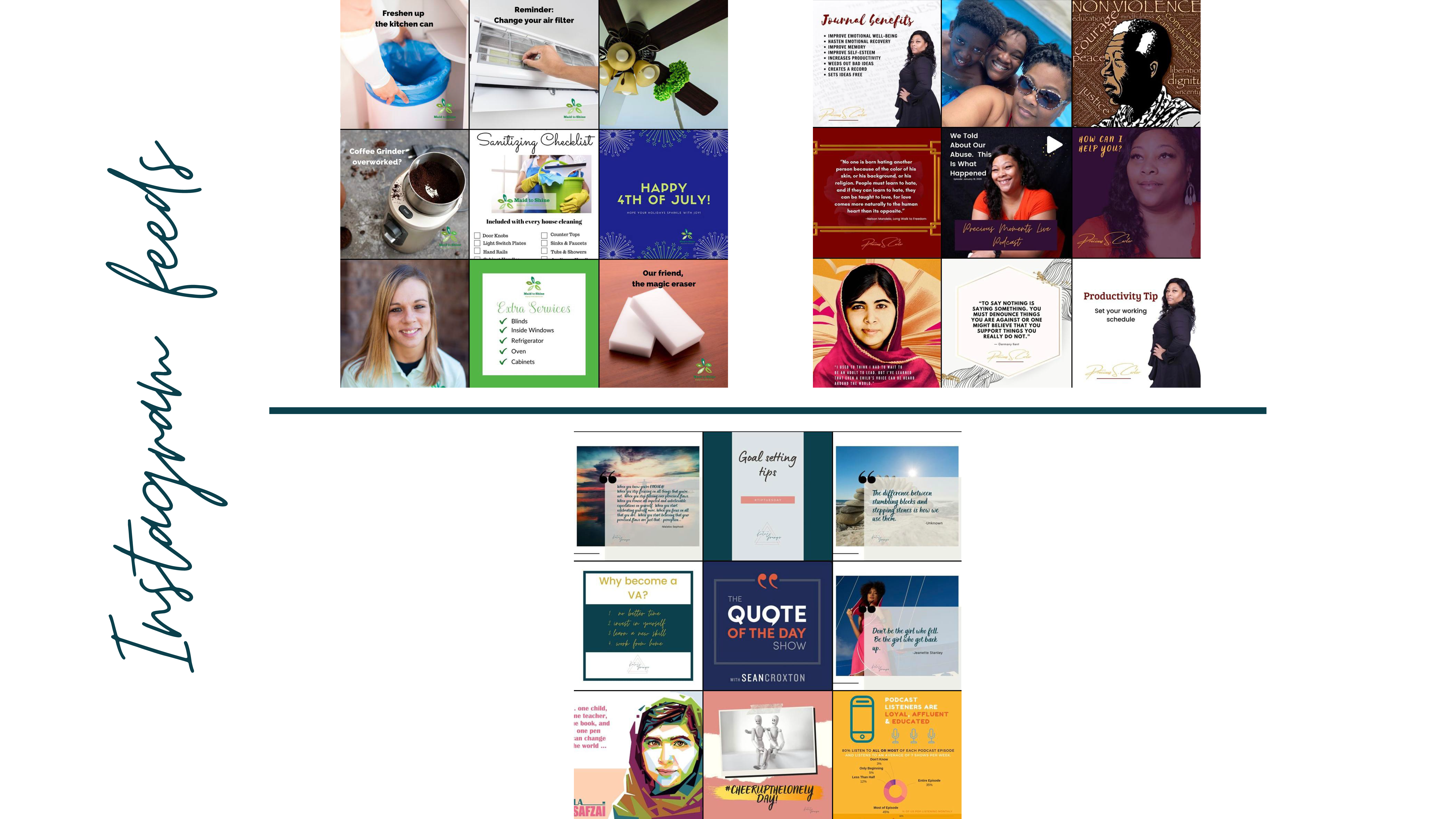 Kate Youngs Portfolio-Instagram grid design